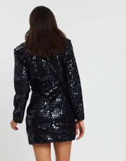 Eliya the Label Victoria Blazer Dress Black Size 10 for rent on The Volte - image 3