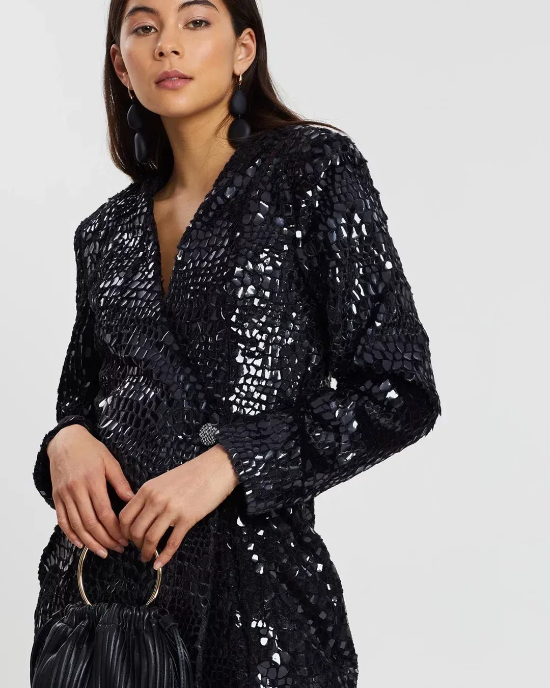 Eliya the Label Victoria Blazer Dress Black Size 10 for rent on The Volte - main image