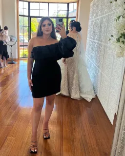 Bianca & Bridgett Camilla Dress Black Size 12 for rent on The Volte - image 3