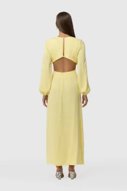 The Wolf Gang Marrakesh Cut Out Dress Lemon Size 6 for rent on The Volte - image 3