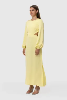 The Wolf Gang Marrakesh Cut Out Dress Lemon Size 6 for rent on The Volte - image 4