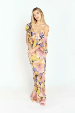 Ruby Marina Gown in Maude Floral Print Size 8 for rent on The Volte - image 2
