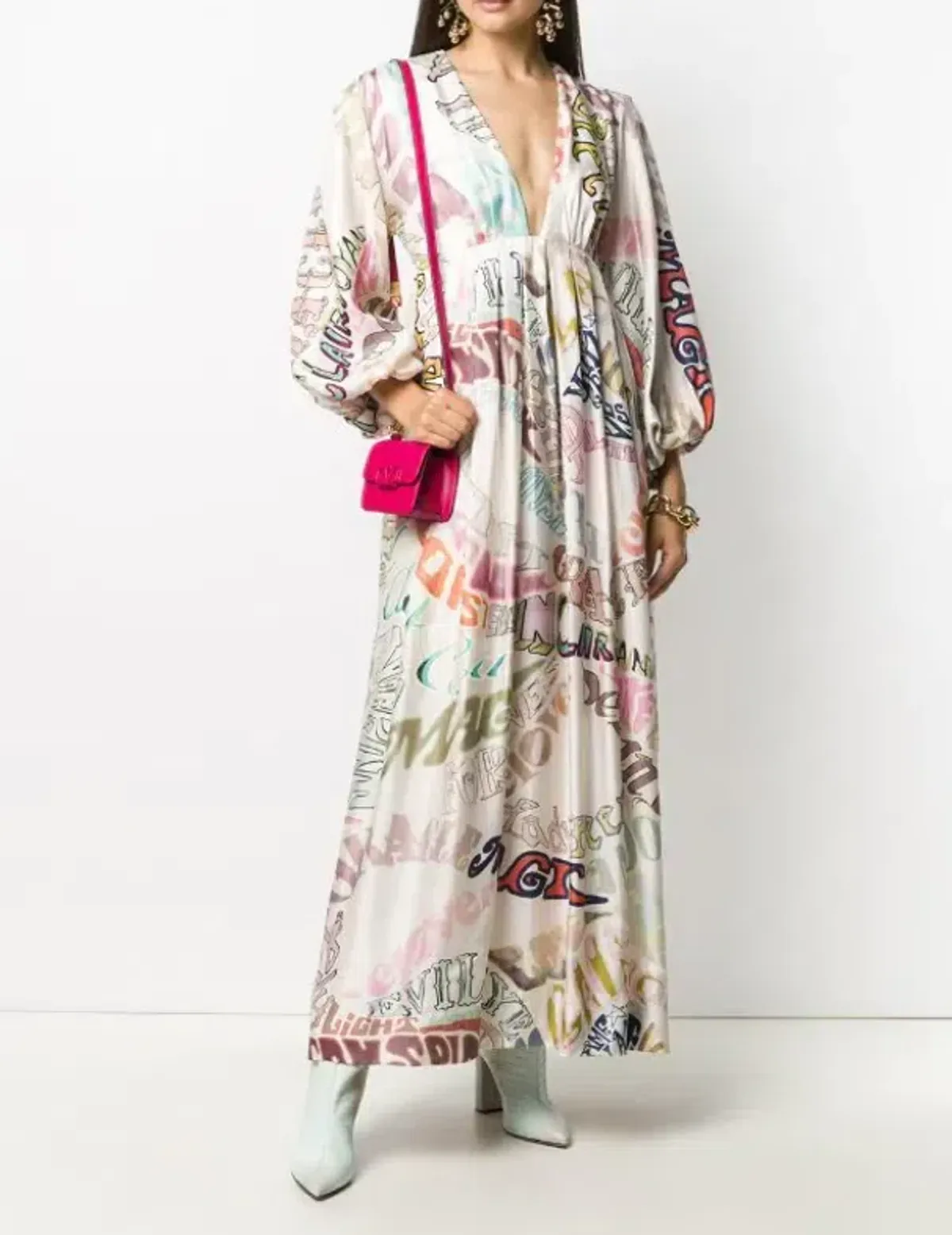 Zimmermann Ladybeetle Midi Dress Word PrintSize 0 / AU 8 - Image 1