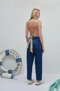 Alemais Cabana Apron Crop Top Multi Size 8 for rent on The Volte - image 2