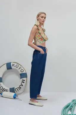 Alemais Cabana Apron Crop Top Multi Size 8 for rent on The Volte - image 5