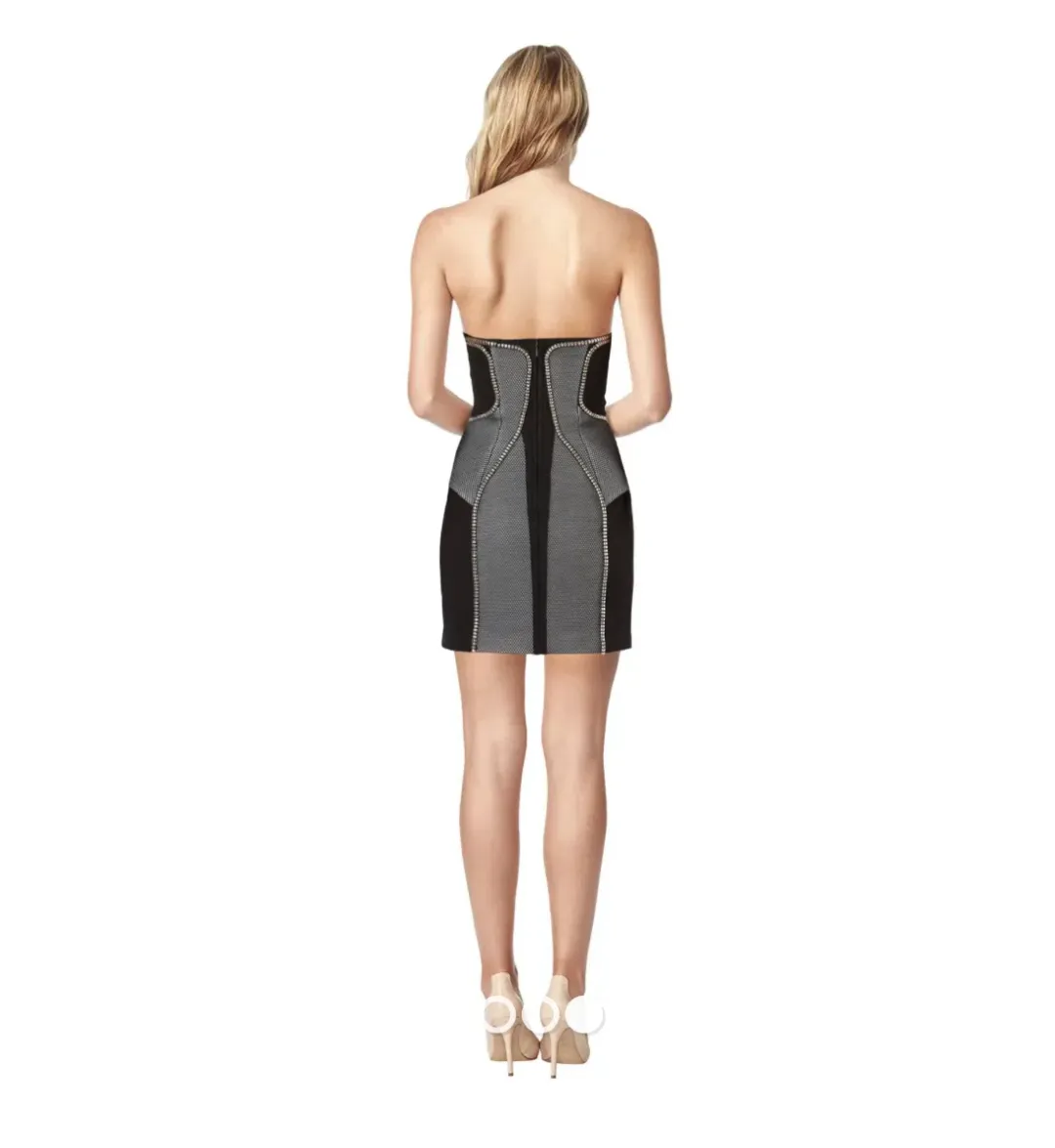 Sass & Bide The Scheming Socialite Dress Black/Grey Size 8 for rent on The Volte - main image