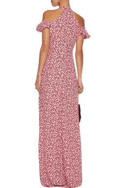 Alexis Addilyn Off Shoulder Choker Gown Pink Size 8 for rent on The Volte - image 2