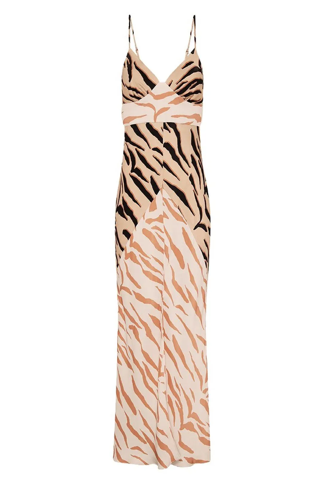 Shona Joy Olson Contrast Bias Slip Midi Dress Print Size 12 for rent on The Volte - main image