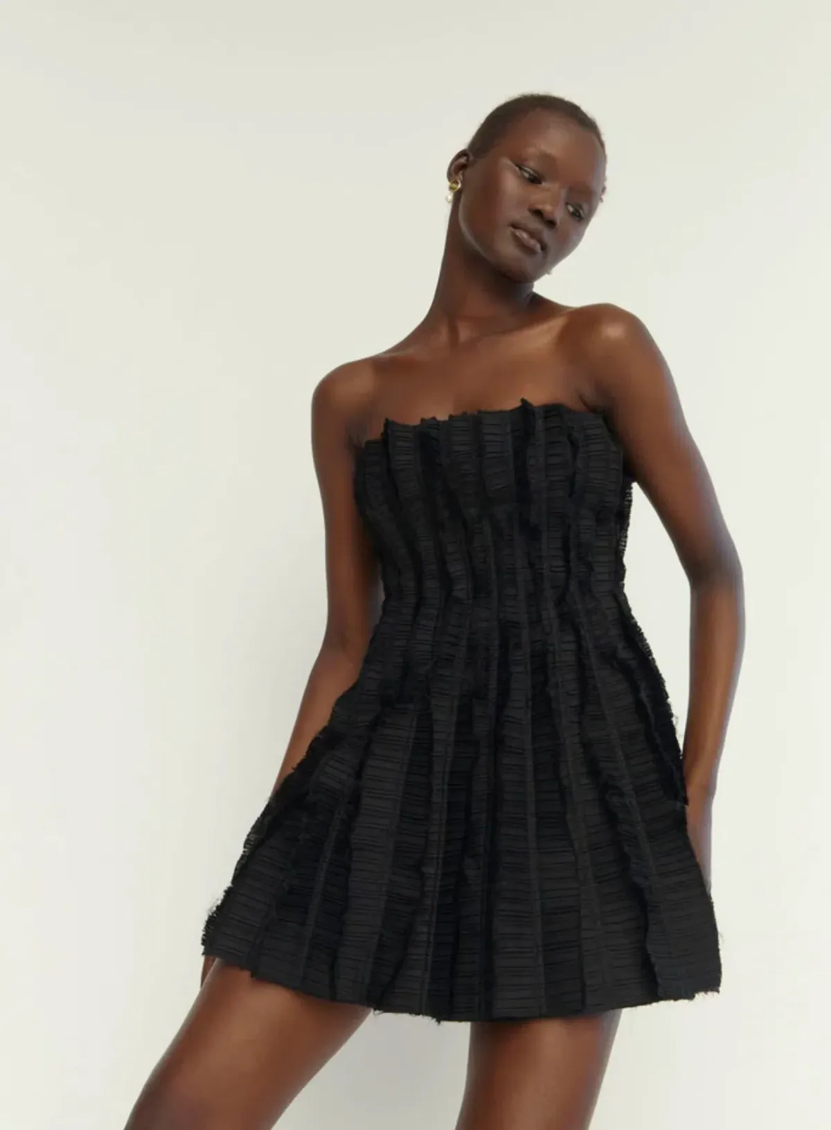 Aje Hybrid Sleeveless Mini Dress Black Size 12 - Image 3