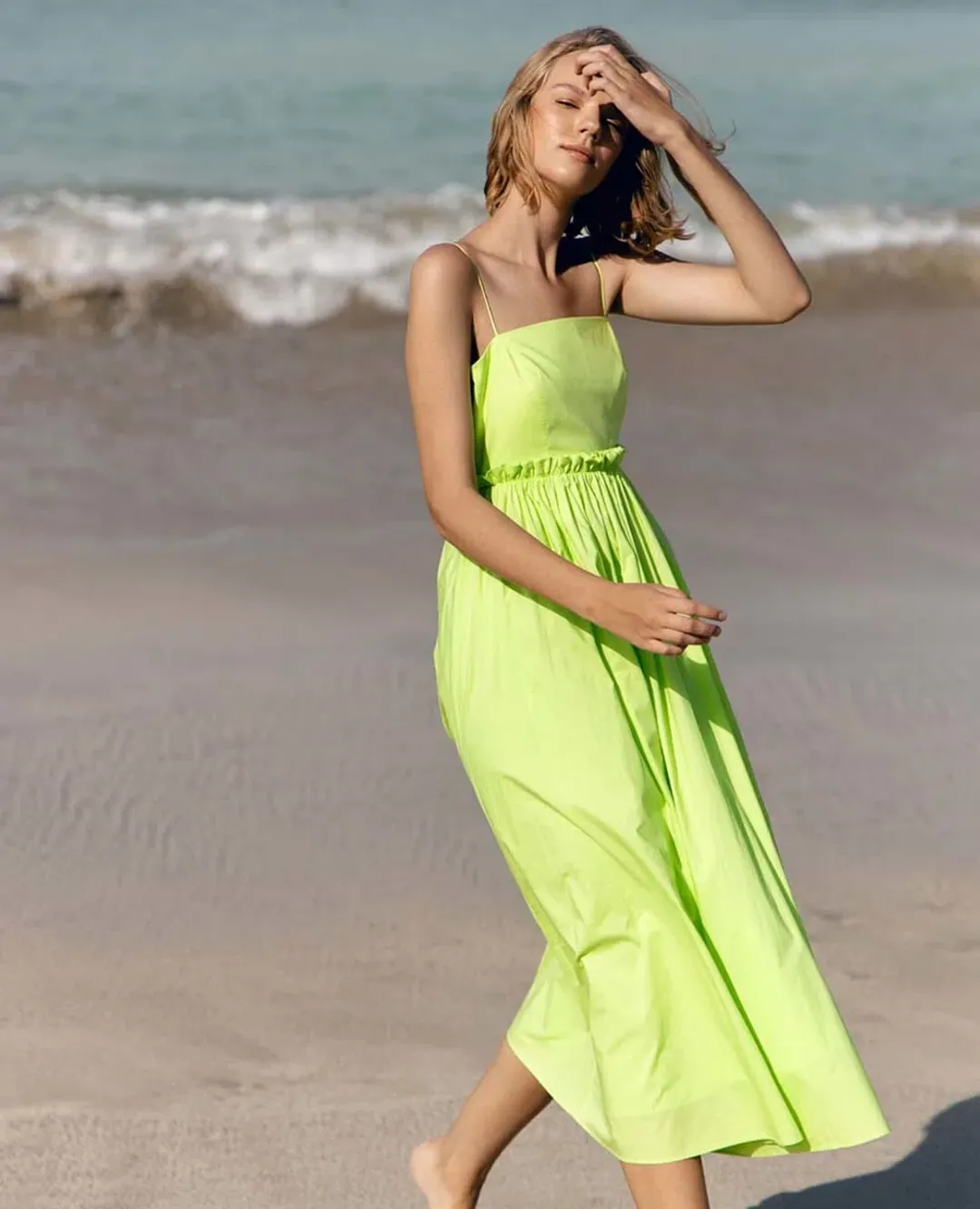 Steele Josie Dress Green Size XS for rent on The Volte - main image