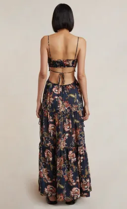 Bec & Bridge Lori Tie Maxi Dress Floral Print Size 8 for rent on The Volte - image 3
