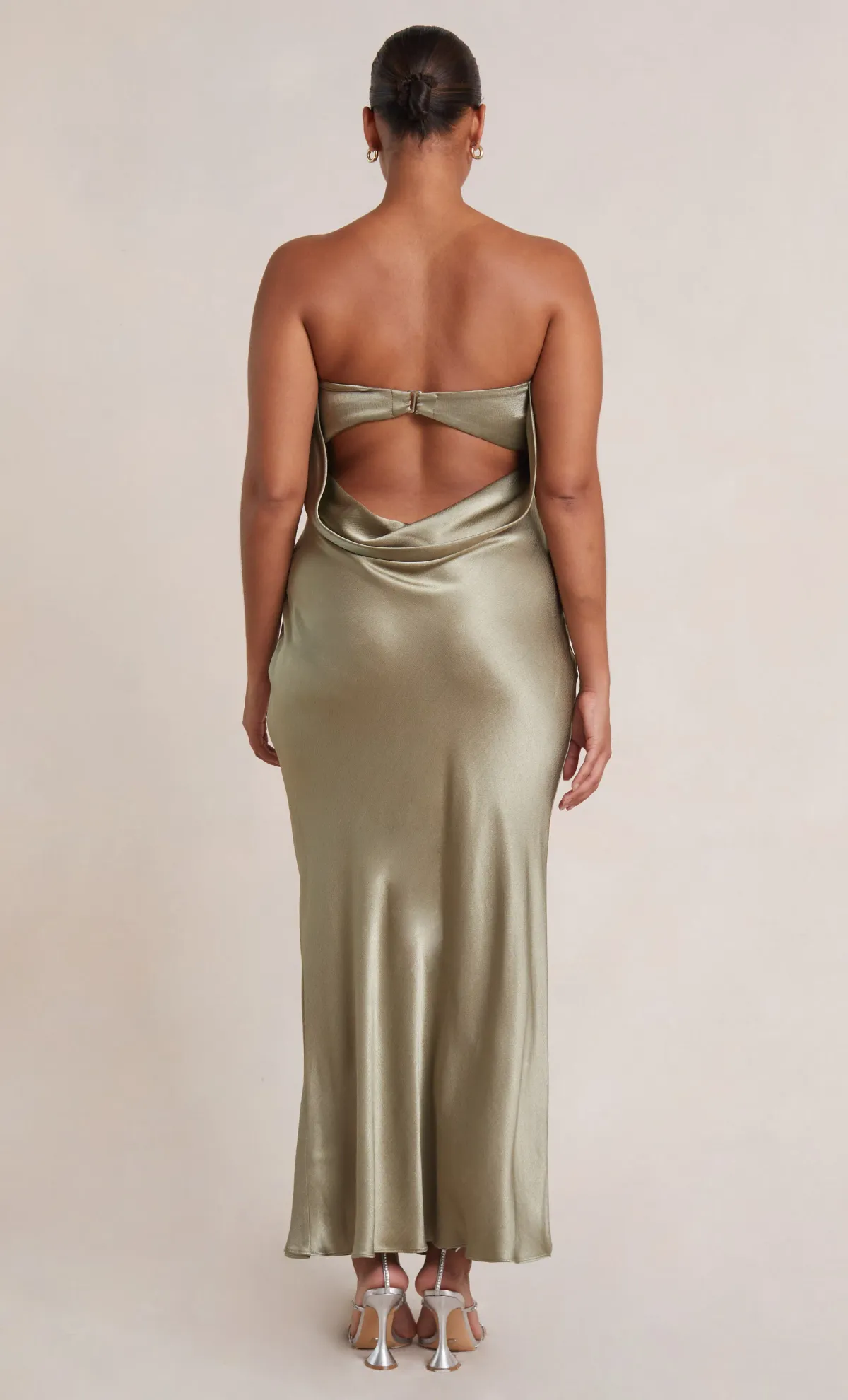 Bec & Bridge Moon Dance Strapless Dress Sage Green Size 14 - Image 2