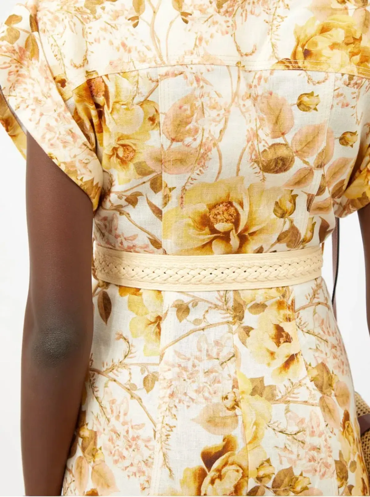 Zimmerman Rosa Roll Cuff Jumpsuit Floral Print Size 3 - Image 4