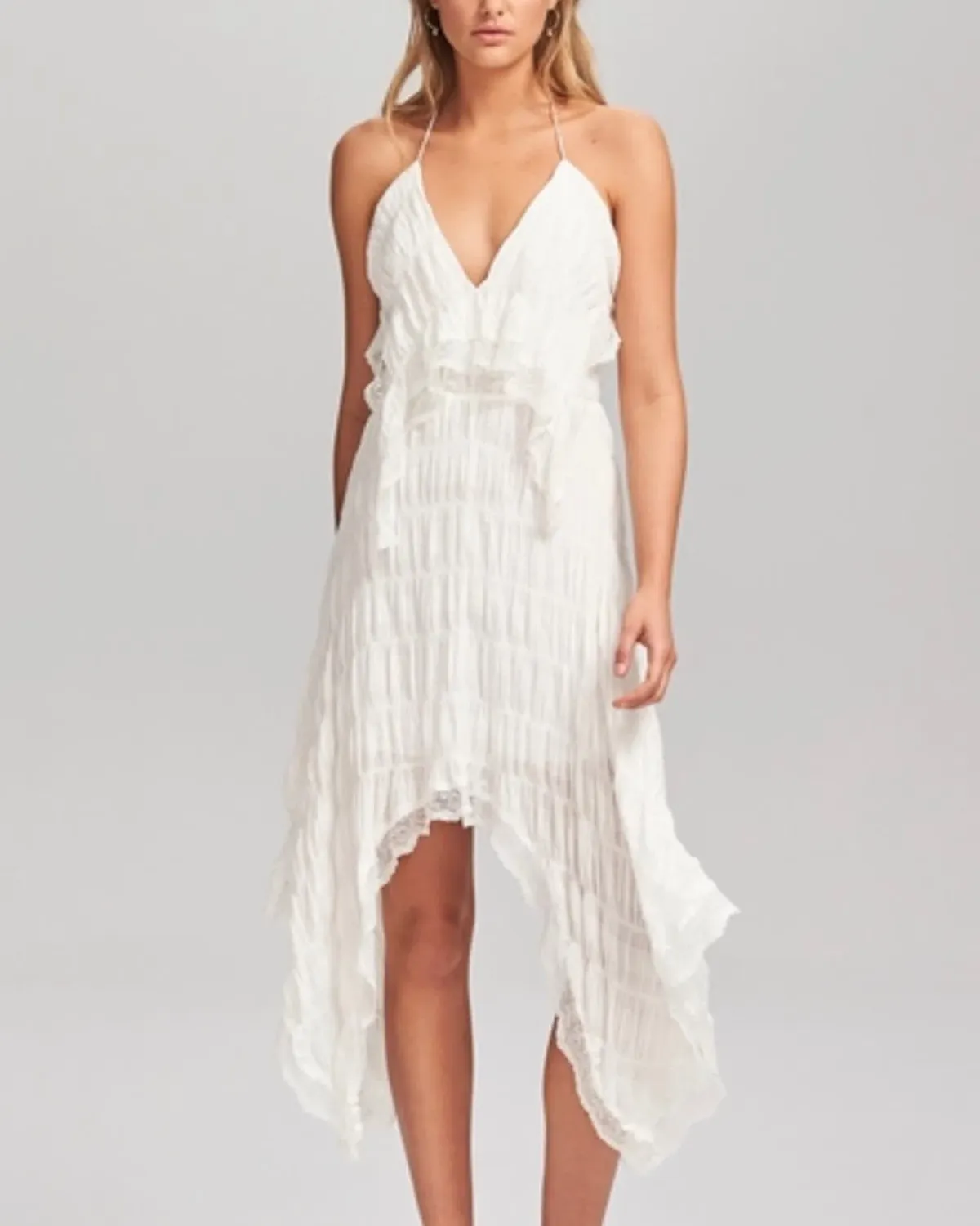 Steele Devin Dress White Size 8 for rent on The Volte - main image
