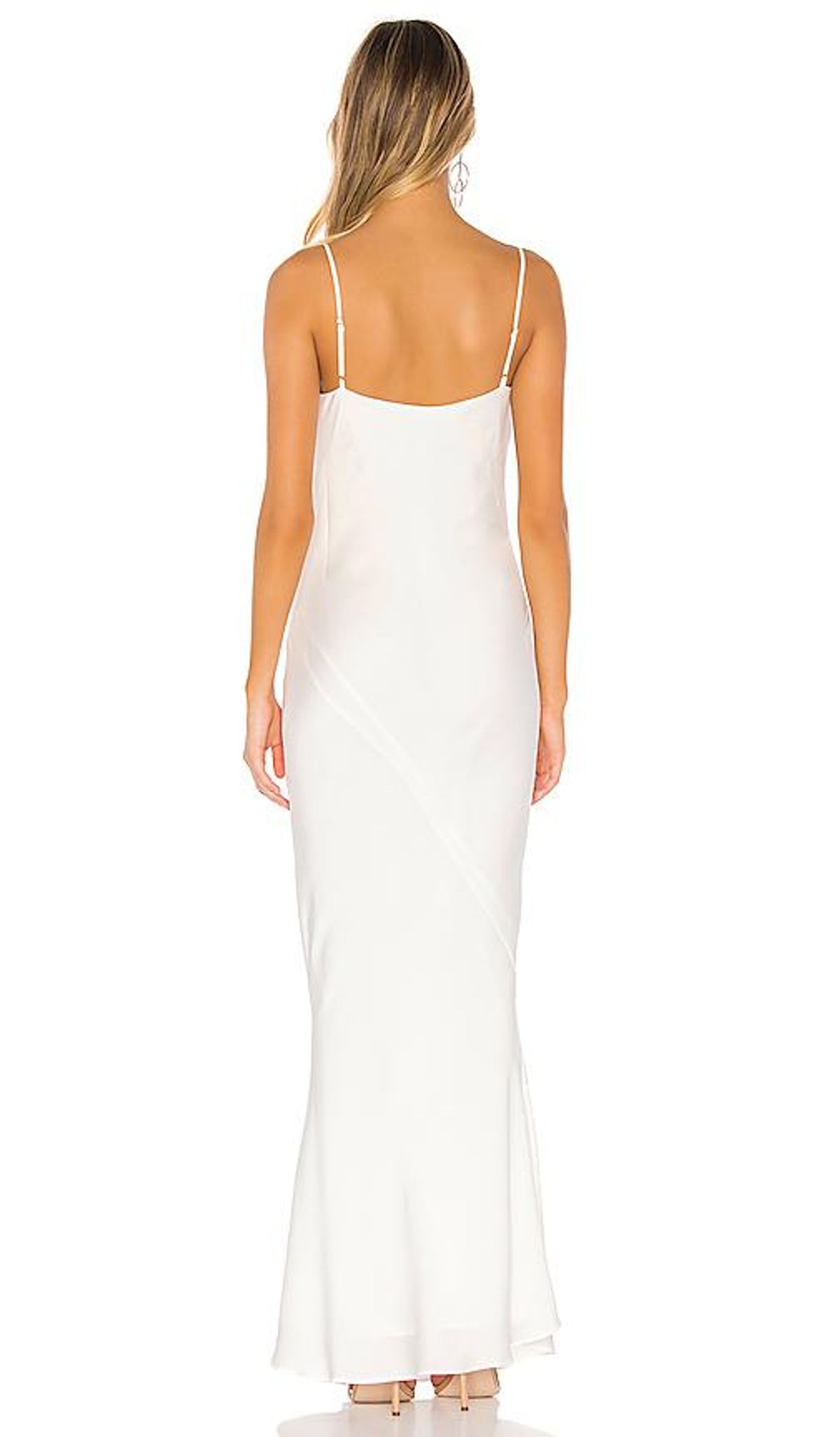 Shona Joy Luxe Bias Cowl Slip Dress Ivory Size 6 - Image 2