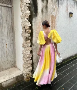 Aje Cloud Burst Midi Dress Multi Size 8 / S for rent on The Volte - image 5