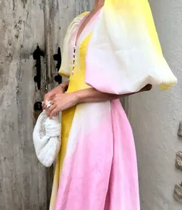Aje Cloud Burst Midi Dress Multi Size 8 / S for rent on The Volte - image 4