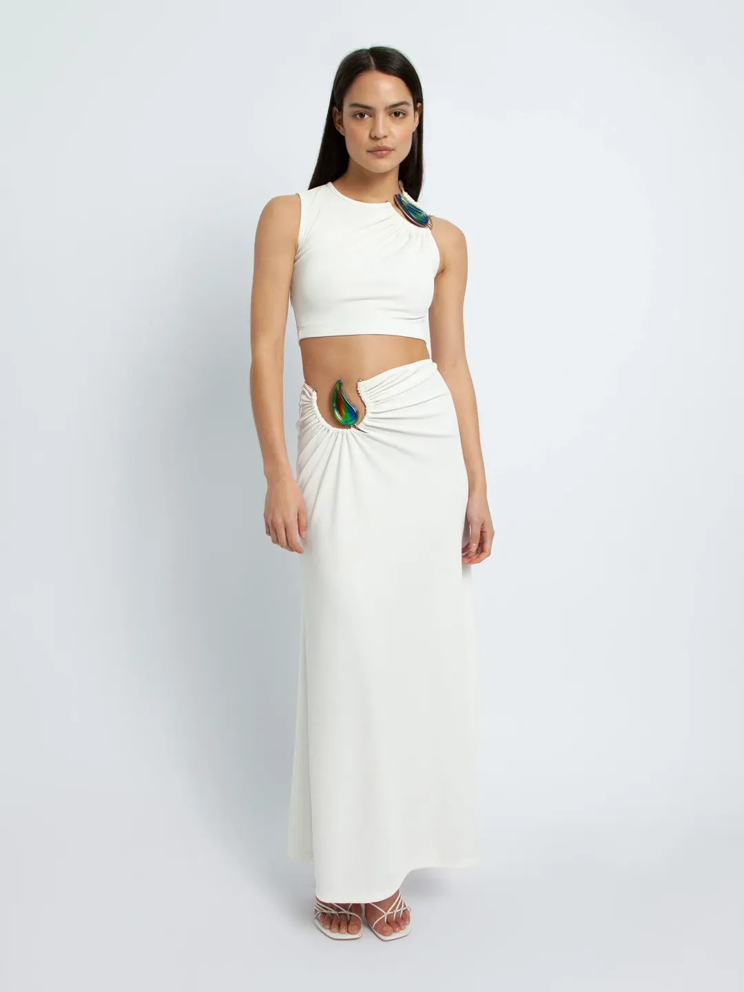 Christopher Esber Moodstone Set White Size 6 for rent on The Volte - main image