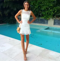 Kookai Juliette Dress White Size 6 for rent on The Volte - image 1