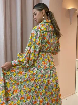 Alemais Cabana Midi Shirtdress Print Size 8 for rent on The Volte - image 4