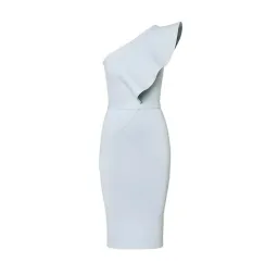 Scanlan Crepe Knit Ruffle Dress Argento Size M / Au 10 for rent on The Volte - image 3