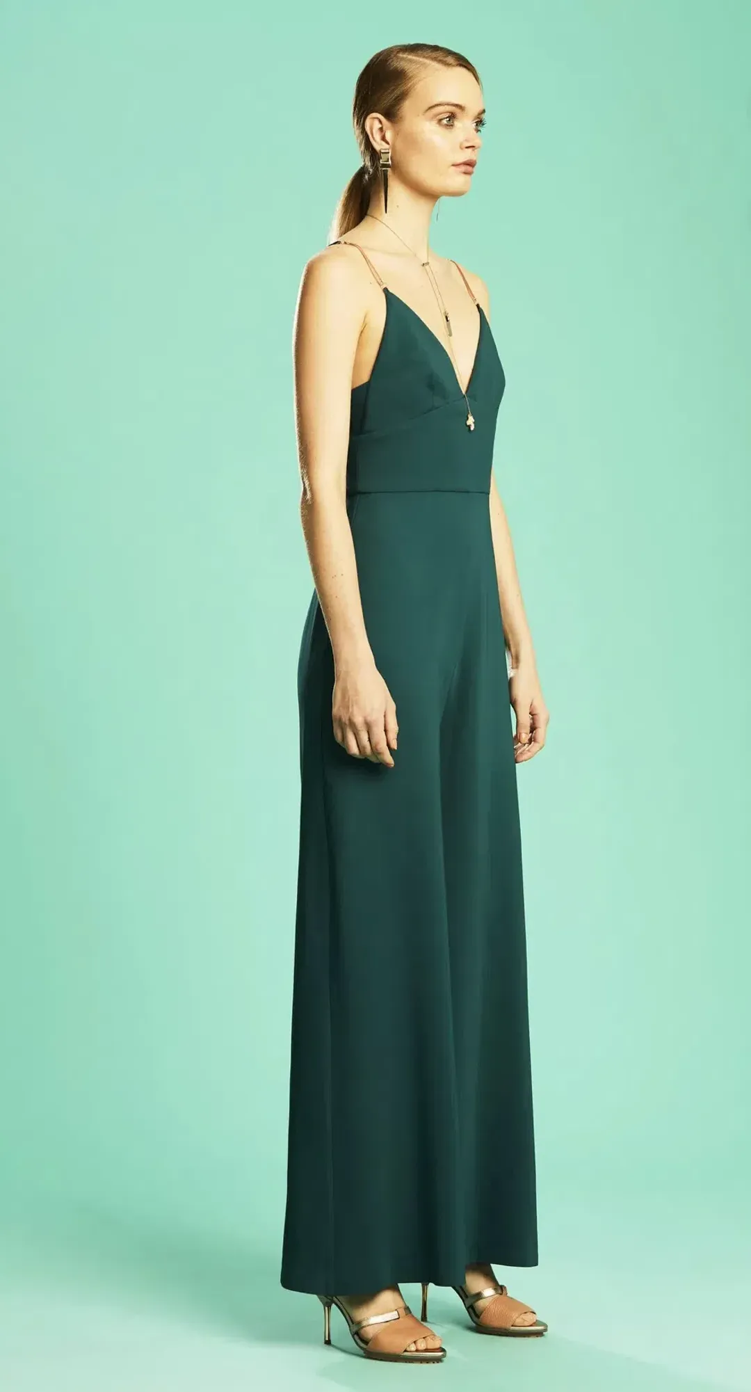 Ginger & Smart Jumpsuit Green Size 10 for rent on The Volte - main image