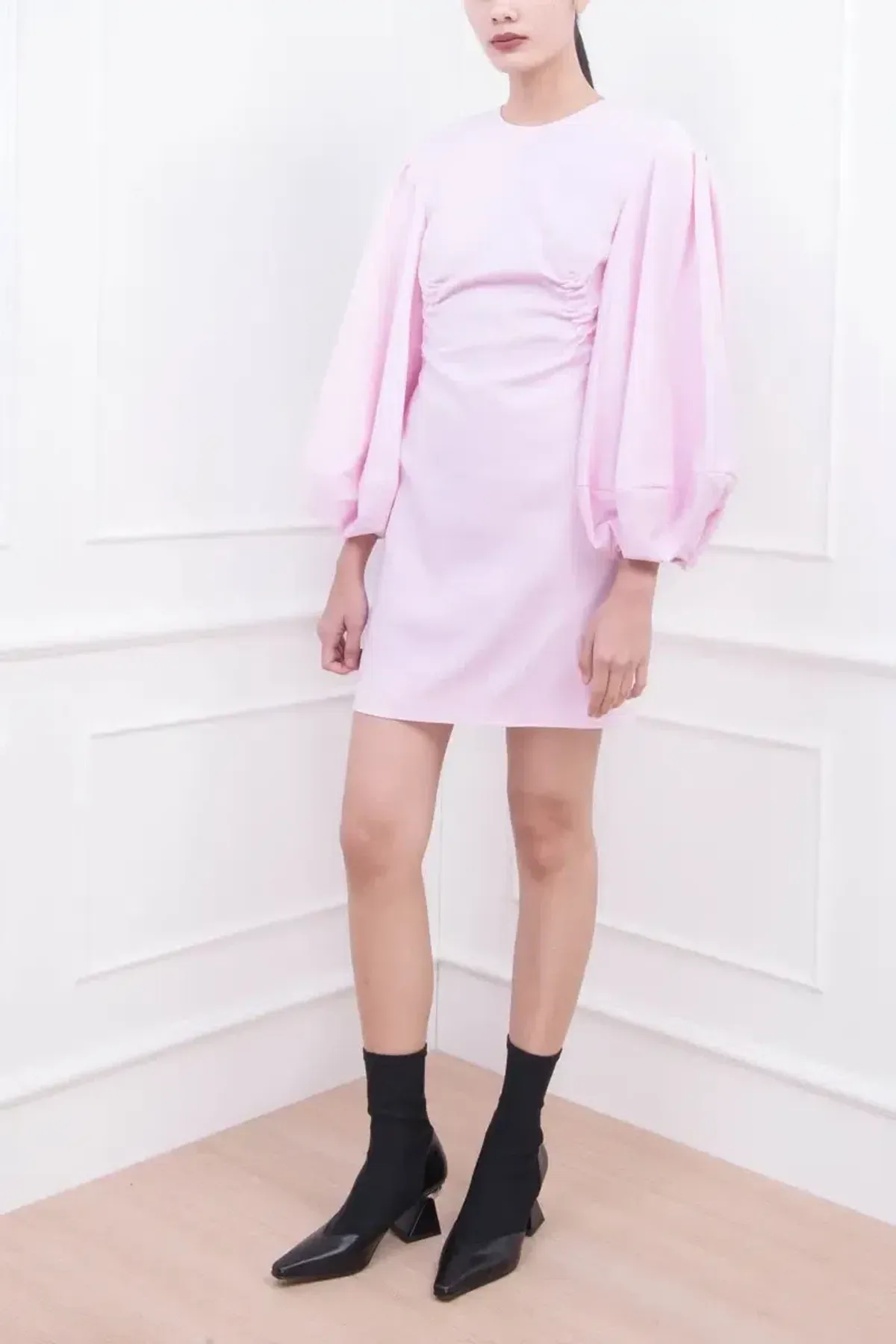 Camilla & Marc Philomena Blouson Sleeve Dress Ice Pink Size 6 - Image 1