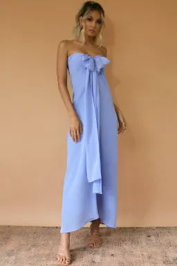 Sisters The Label Sasha Gown - Vienna Sky Silk for rent on The Volte - image 3