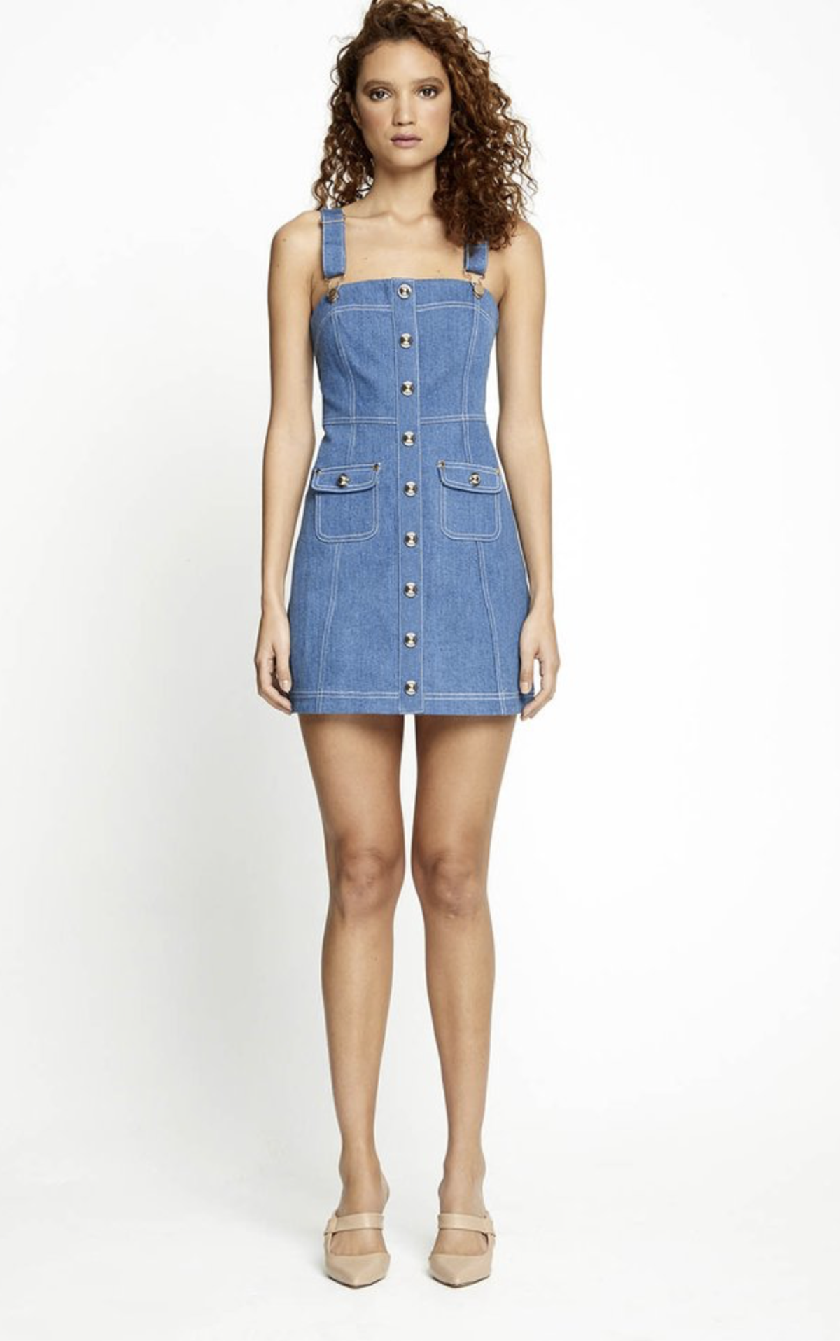 Alice McCall Woodstock Mini Dress Denim Blue Size 6 - Image 3