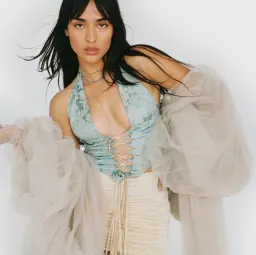 Miaou Mara Corset Top in Antoinette Size 8 for rent on The Volte - image 1