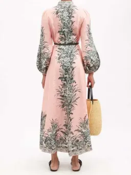 Zimmermann Moonshine Billow Long Dress Pink Size 1 for rent on The Volte - image 2