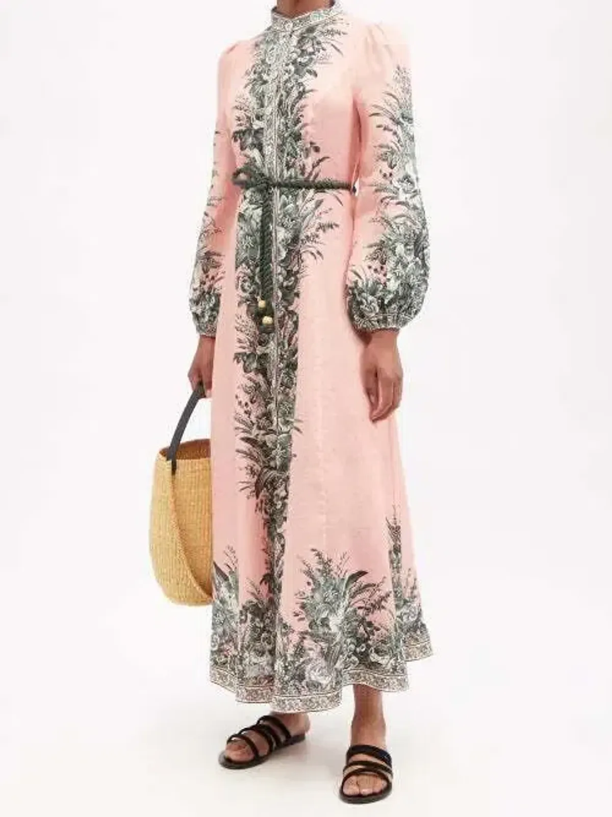 Zimmermann Moonshine Billow Long Dress Pink Size 1 - Image 1