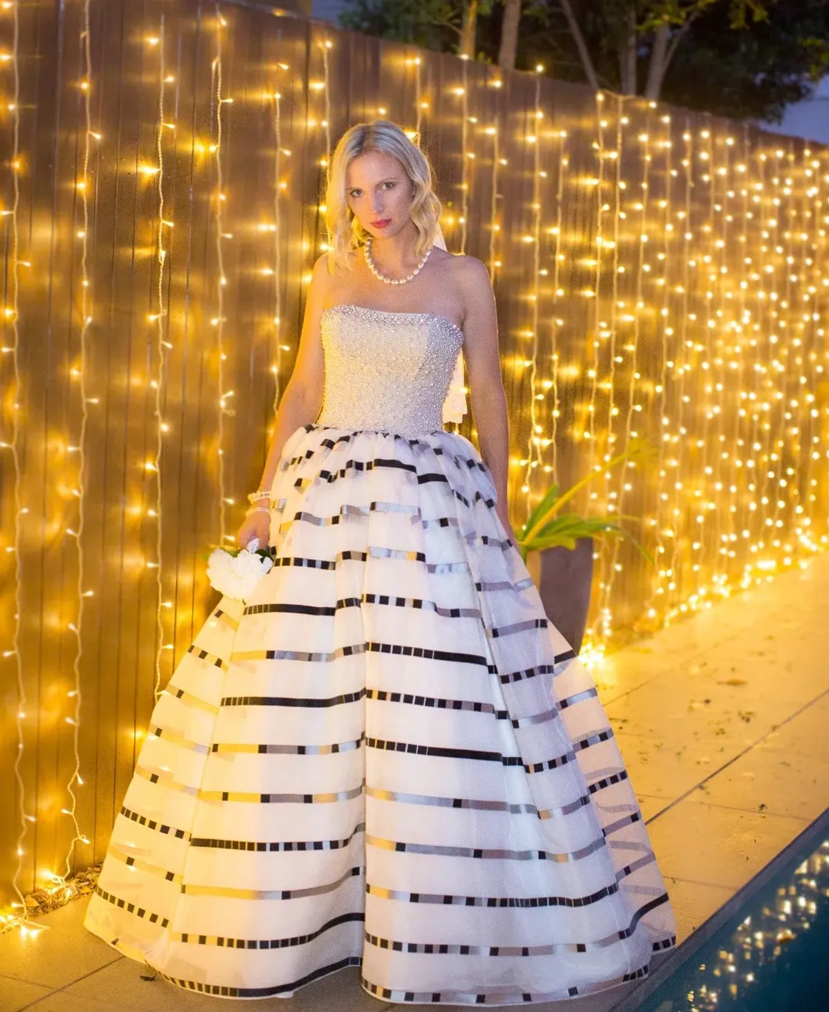 Darb Couture Wedding Dress White Size 8 for rent on The Volte - main image