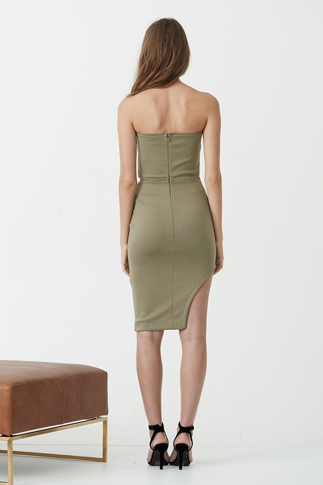 Maurie and Eve strapless midi dress - size 6 for rent on The Volte - main image