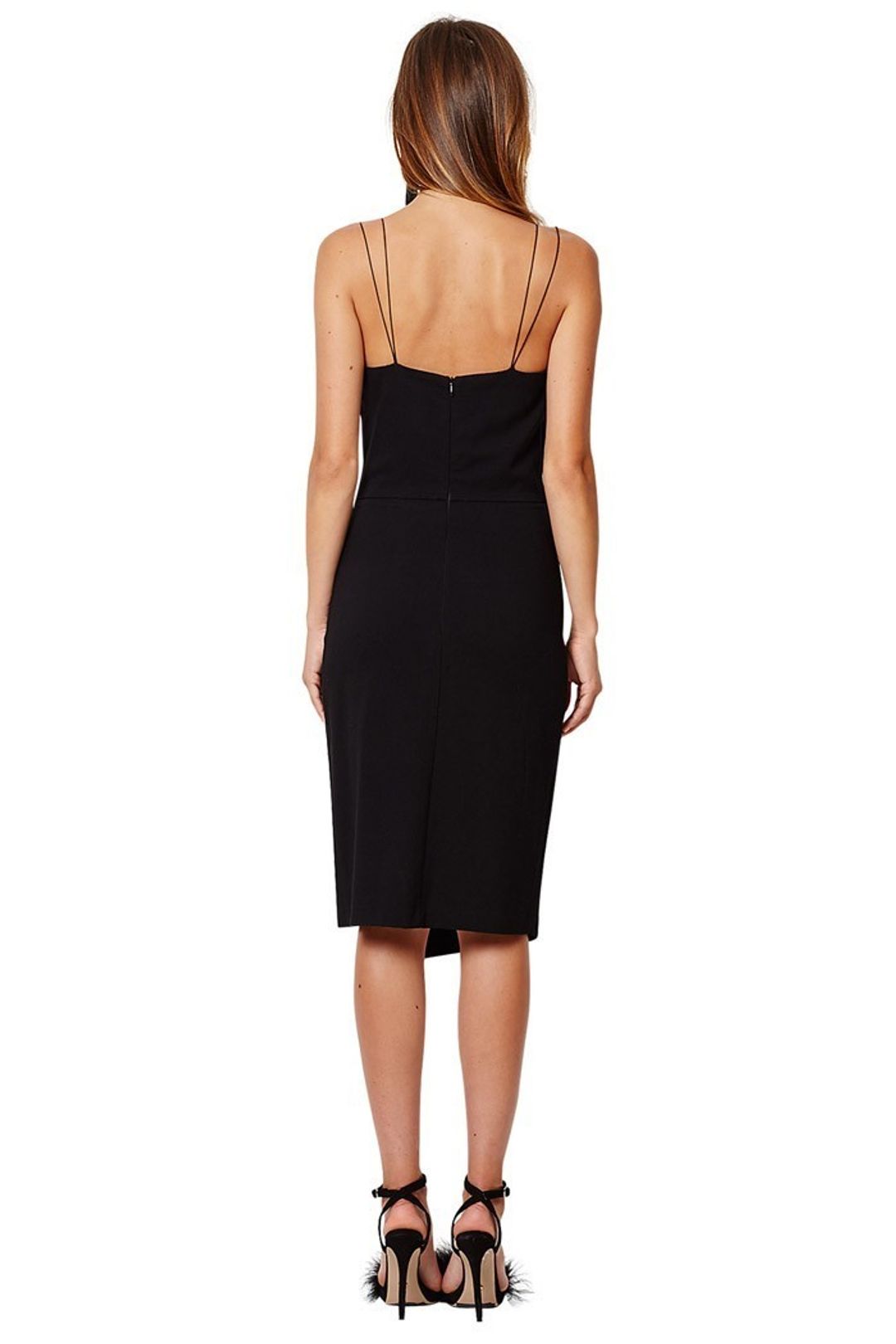 Bec and Bridge plunging neckline midi dress for rent on The Volte - main image