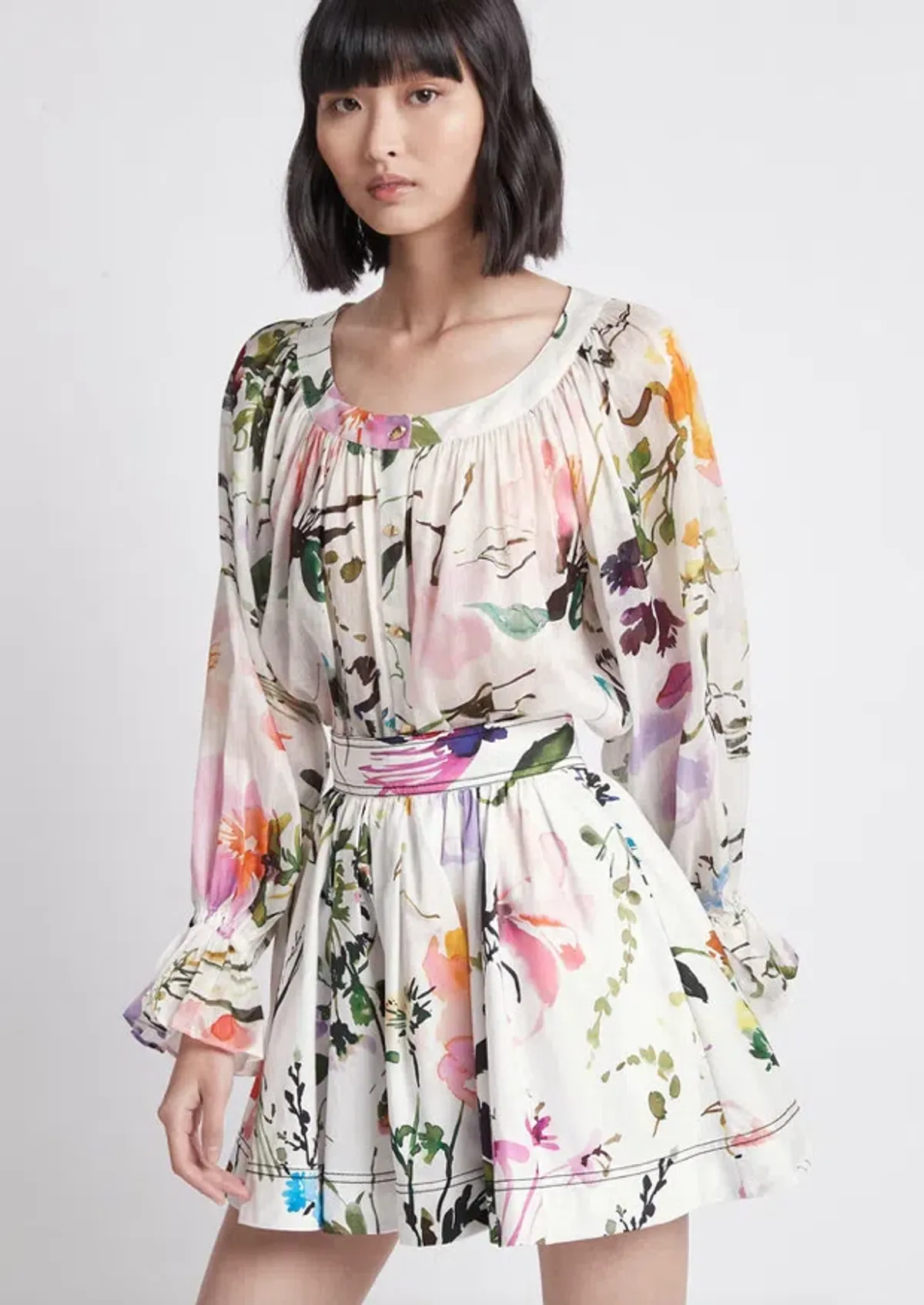 AJE Drift Le Corsaire Blouse and Skirt Set - Image 1