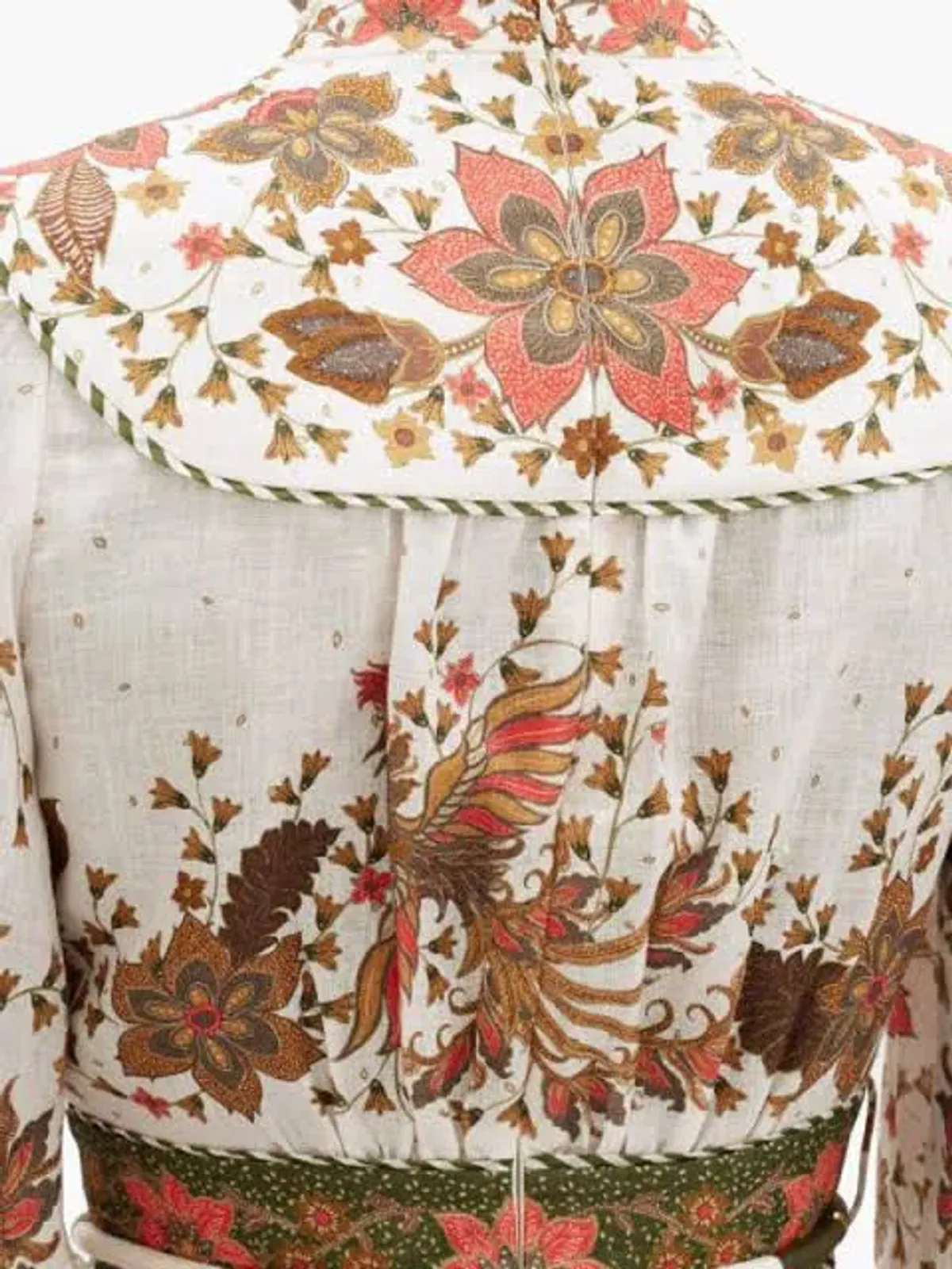 Zimmermann Empire Batik Floral Print Linen Dress Size 2 - Image 7