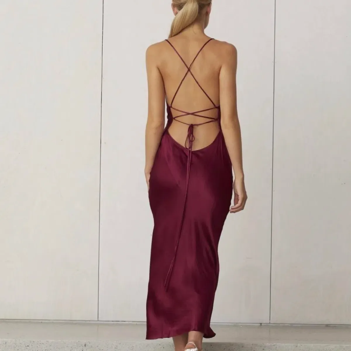 Bec and Bridge Kaia Cowl Dress Plum Size 6 - Image 2