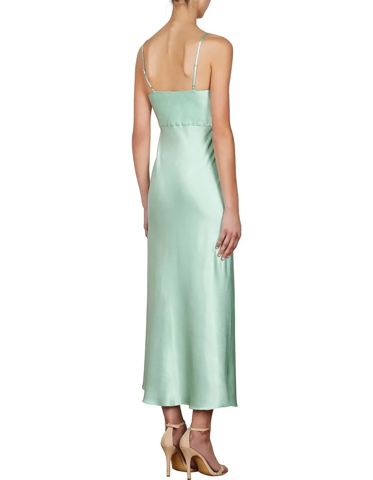 Shona Joy Jefferson Ruched Midi Dress Mint Size 12 - Image 2