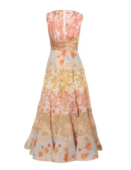 Zimmermann Postcard Pleated Midi Dress Spliced AU14 (22:04) for rent on The Volte - image 4