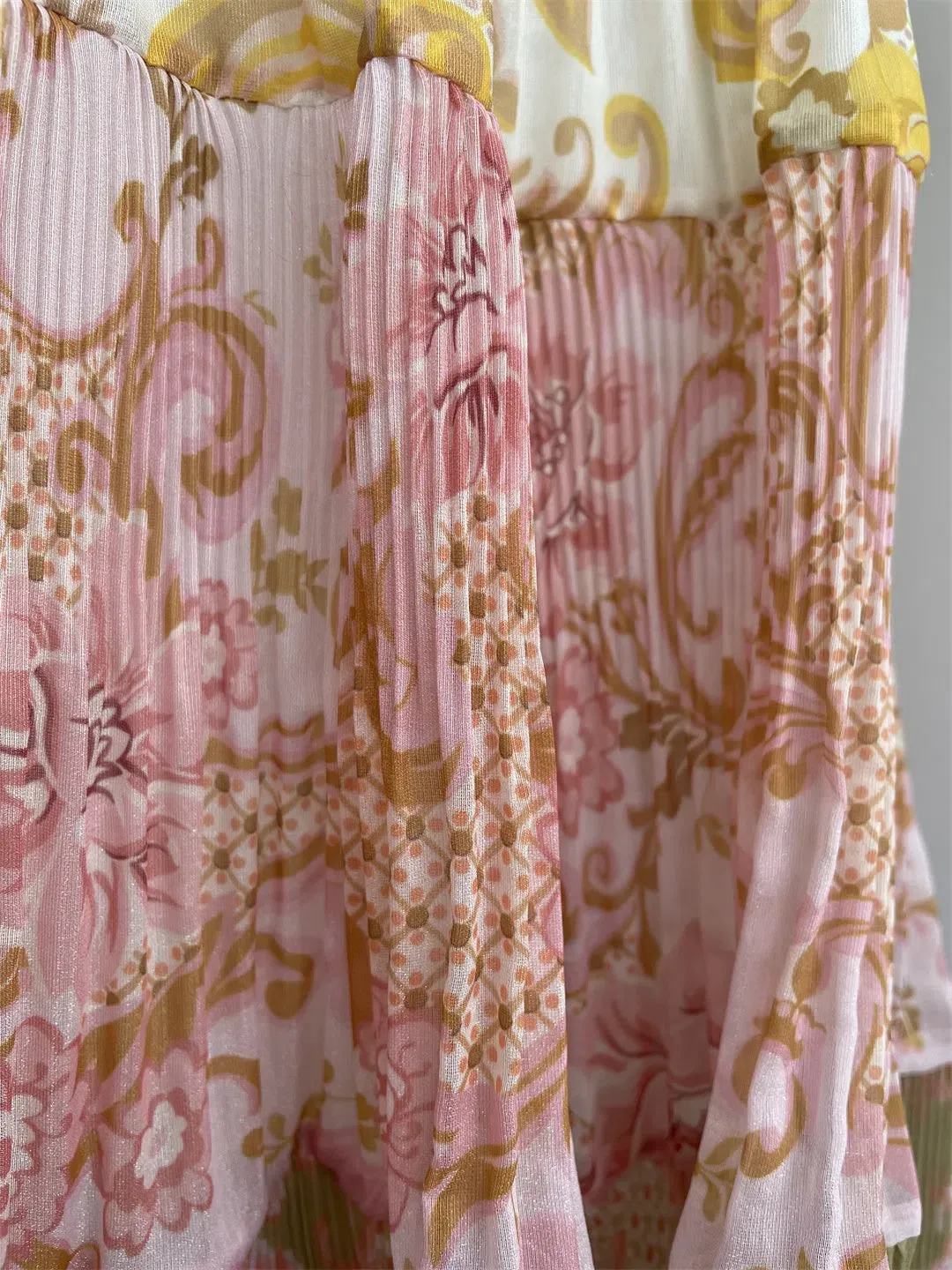 Zimmermann Postcard Pleated Midi Dress Spliced AU14 (22:04) for rent on The Volte - main image