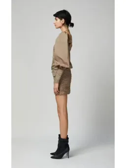 Bec & Bridge Winslowe L/S Mini Dress Mocha Size AU 6 for rent on The Volte - image 4