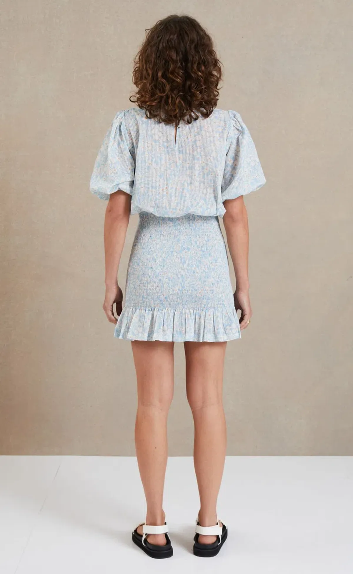Bec & Bridge Pasqualina SS Mini Dress Print Size 10 - Image 3