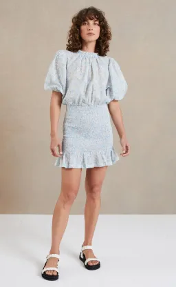 Bec & Bridge Pasqualina SS Mini Dress Print Size 10 for rent on The Volte - image 1