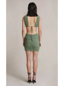 Bec & Bridge Vixen Mini Dress Olive Size AU 6 for rent on The Volte - image 2