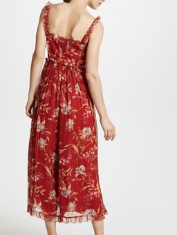 Zimmermann Corsair Iris Corset Jumpsuit Washed Iris Size 8 for rent on The Volte - image 4