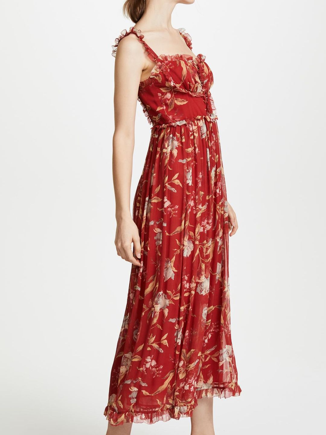 Zimmermann Corsair Iris Corset Jumpsuit Washed Iris Size 8 for rent on The Volte - main image