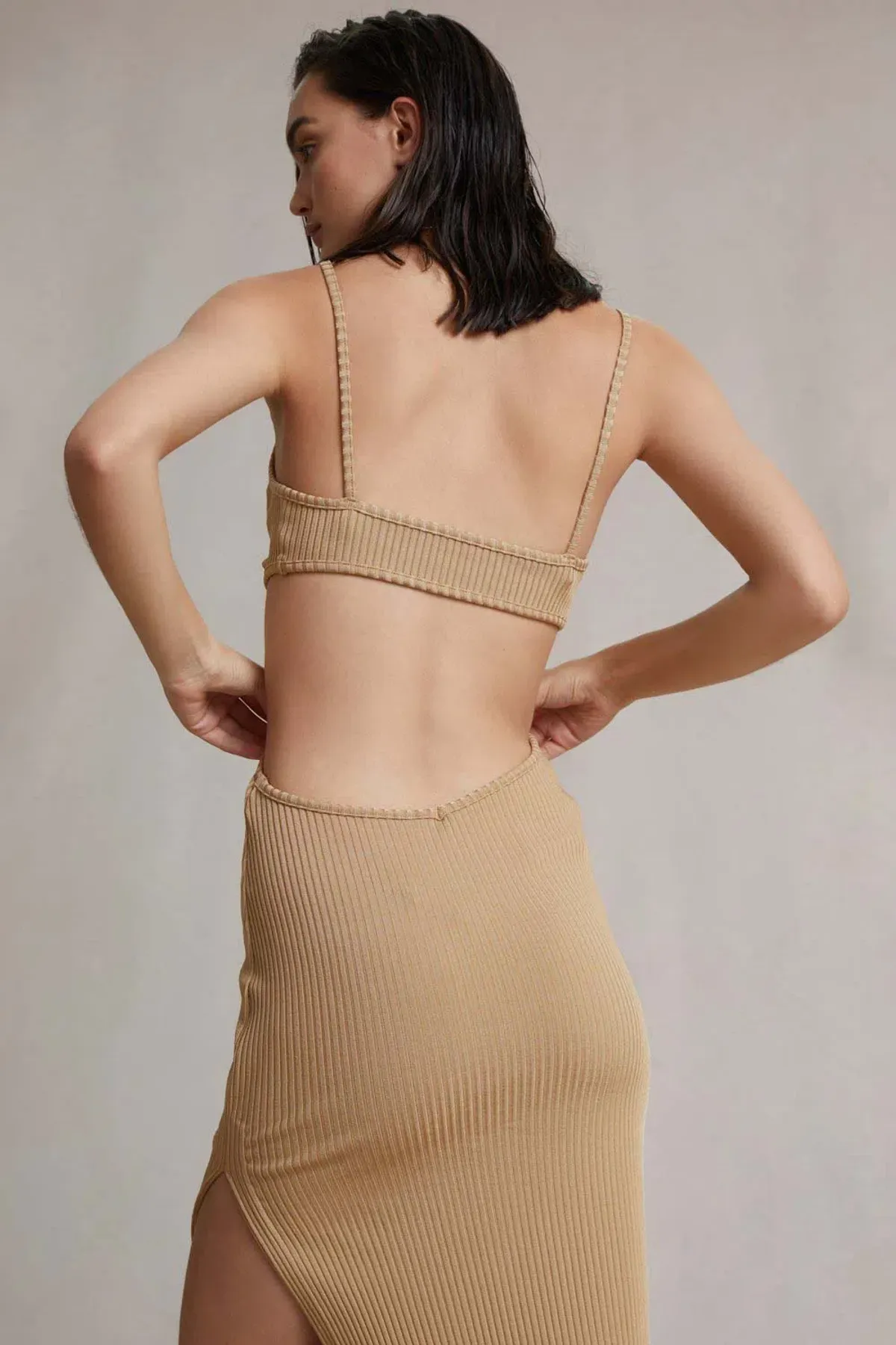 Bec & Bridge Selene V Maxi Dress Camel Size 8 - Image 5