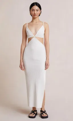 Bec & Bridge Selene V Maxi Dress Ivory Size 10 for rent on The Volte - image 1