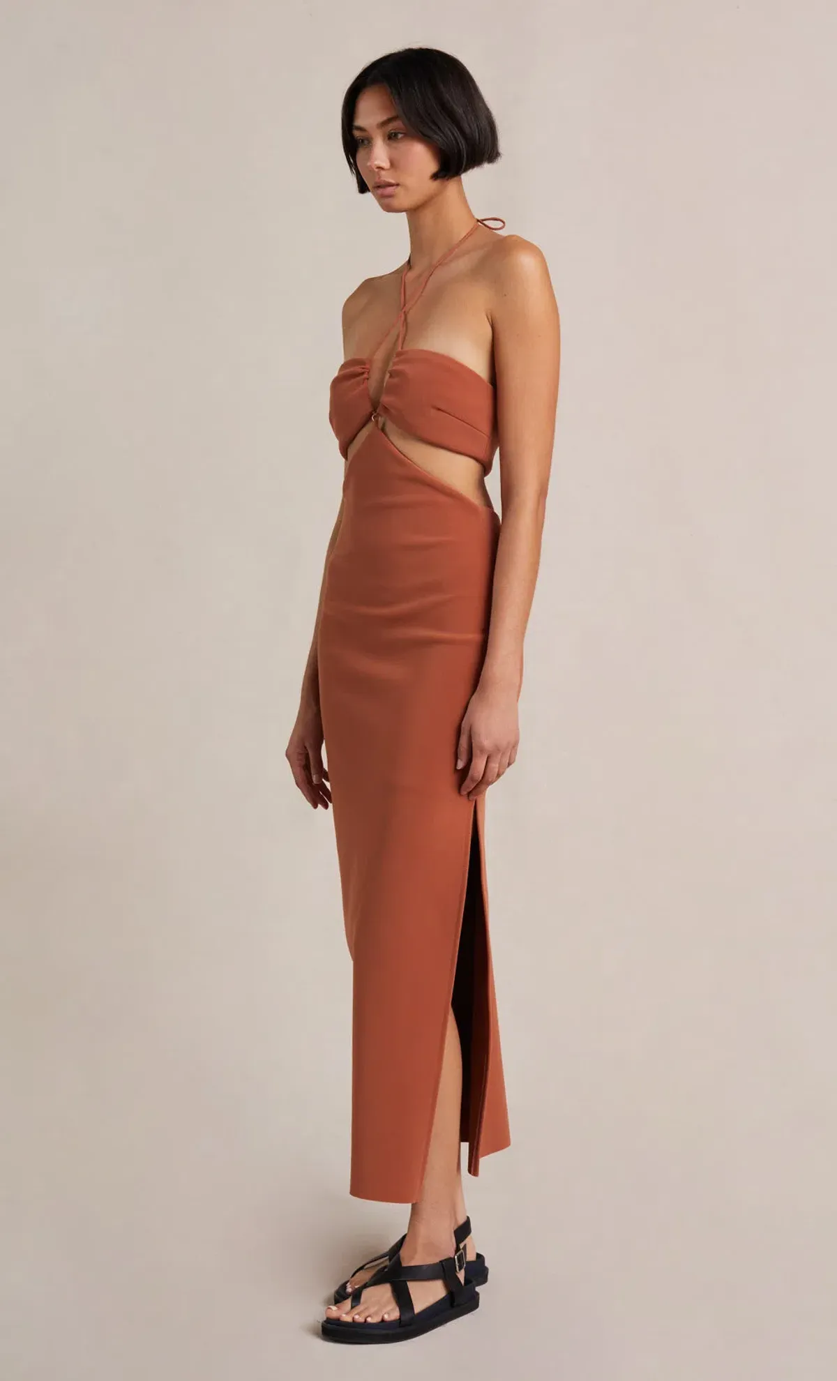 Bec & Bridge Alba Dress Terracotta Size 6 - Image 3